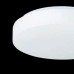 Πλαφονιέρα δίφωτη σε σχήμα στρογγυλό Ø34 άσπρο γυαλί με μεταλλική βάση σε ανοιχτό γκρι | Aca | V287071C34
